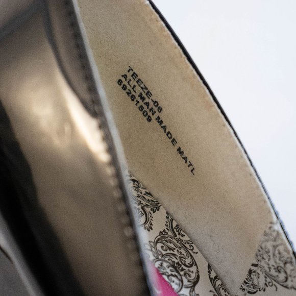 Black Pleaser Bordello Teeze Platform Shoes Size 8 Patent - Picture 2 of 7